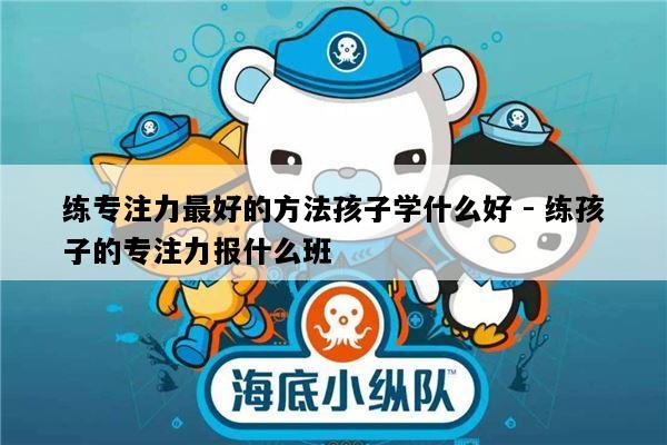 练专注力最好的方法孩子学什么好 - 练孩子的专注力报什么班