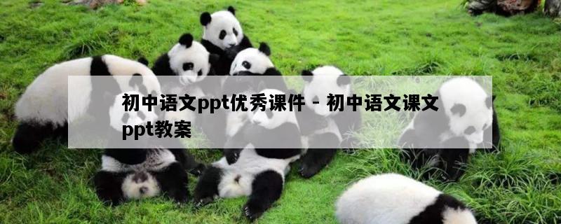 初中语文ppt优秀课件 - 初中语文课文ppt教案