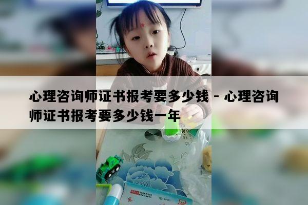 心理咨询师证书报考要多少钱 - 心理咨询师证书报考要多少钱一年