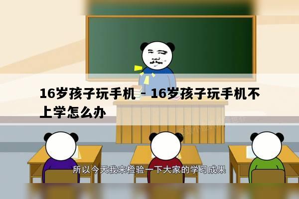 16岁孩子玩手机 - 16岁孩子玩手机不上学怎么办