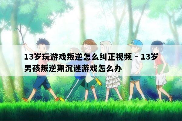 13岁玩游戏叛逆怎么纠正视频 - 13岁男孩叛逆期沉迷游戏怎么办