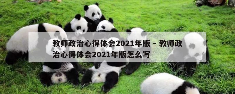 教师政治心得体会2021年版 - 教师政治心得体会2021年版怎么写