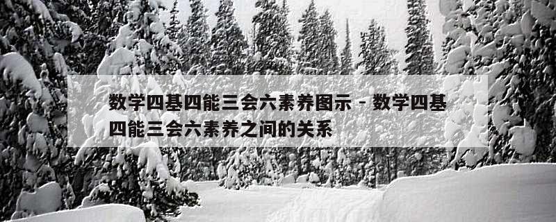 数学四基四能三会六素养图示 - 数学四基四能三会六素养之间的关系