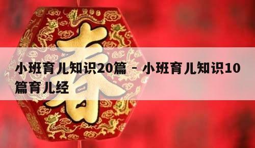 小班育儿知识20篇 - 小班育儿知识10篇育儿经