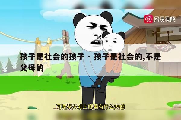 孩子是社会的孩子 - 孩子是社会的,不是父母的